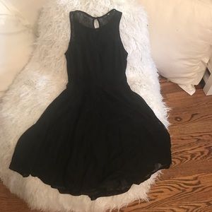 Black lace dress